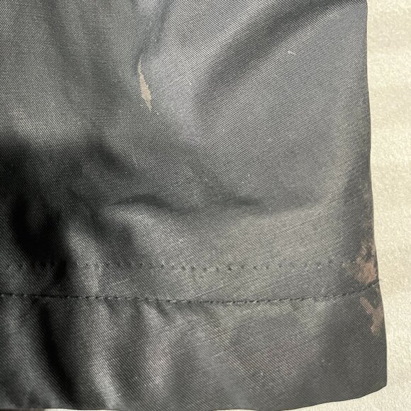 Lauren Ralph Lauren Coat Mens 44R Black Water Repellent Trench Jacket Rain Dress - Picture 11 of 11